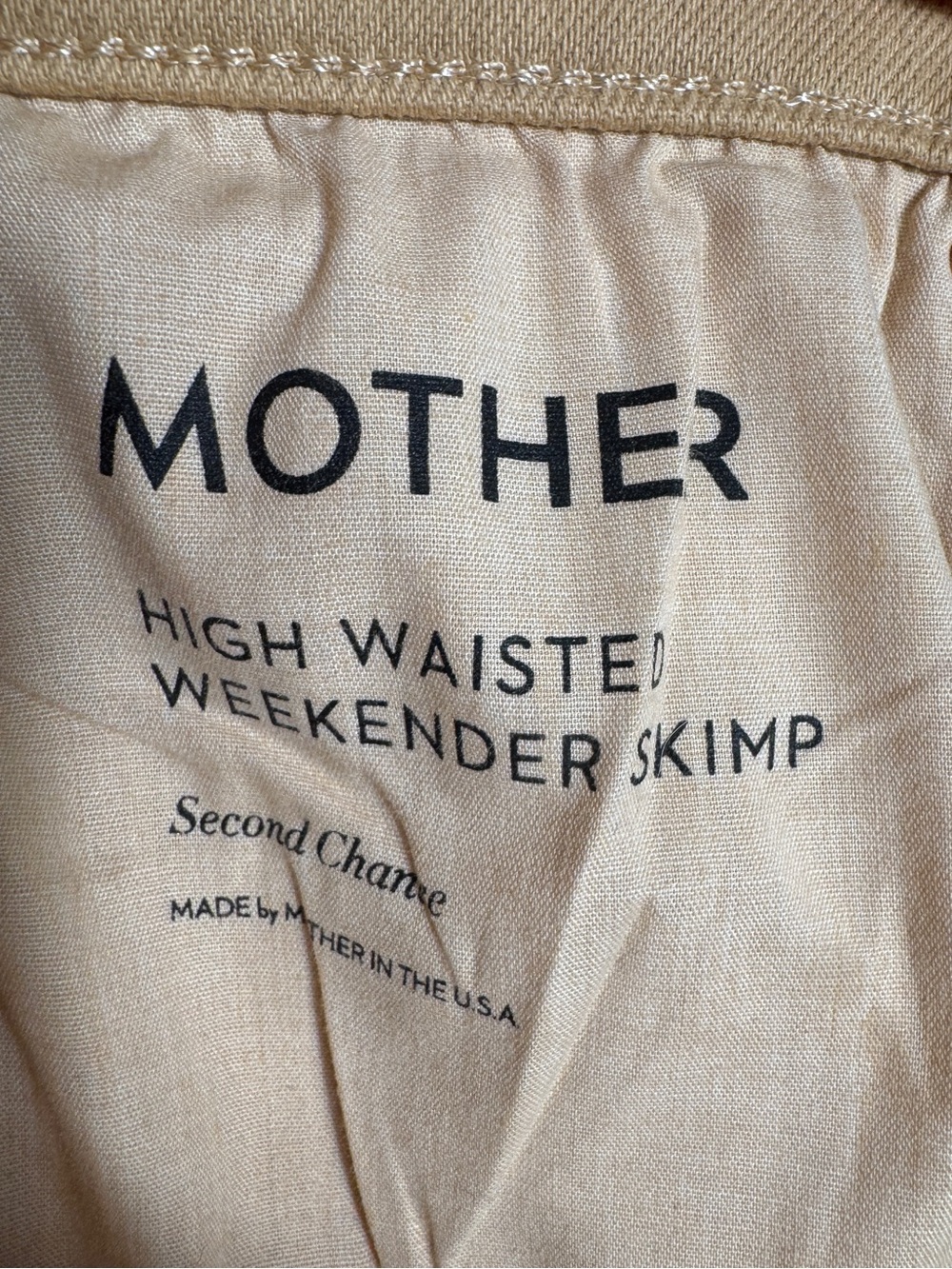 MOTHER High Waisted Weekender Skimp in Second Chance (Sand), Size 26 - Picture 8 of 13
